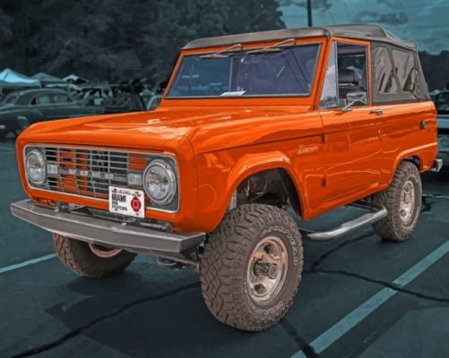 Ford Bronco paint by numbers