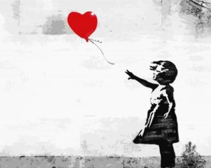 Balloon Girl Banksy Paint by numbers