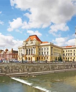 Oradea City Hall Nagyvarad paint by numbers