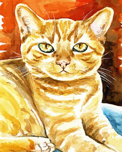 Colored cat in paint by numbers 🎨😻 #figuredart #paintbynumbers  #paintbynumbersforadults #pbn #peintureparnumero #loisirscreatifs…