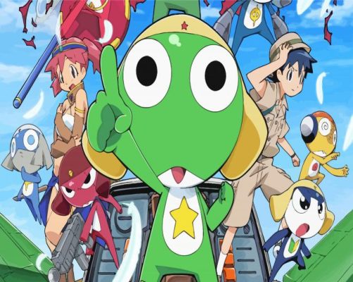Sgt Frog Animation paint by numbers