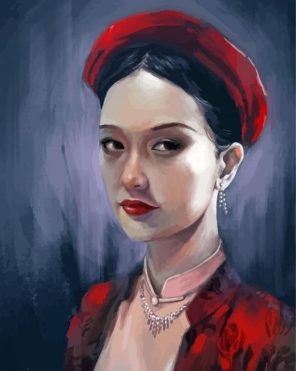 Vietnamese Lady paint by numbers