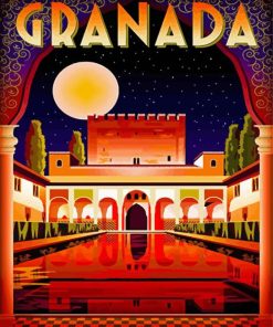 Alhambra Spain paint by numbers