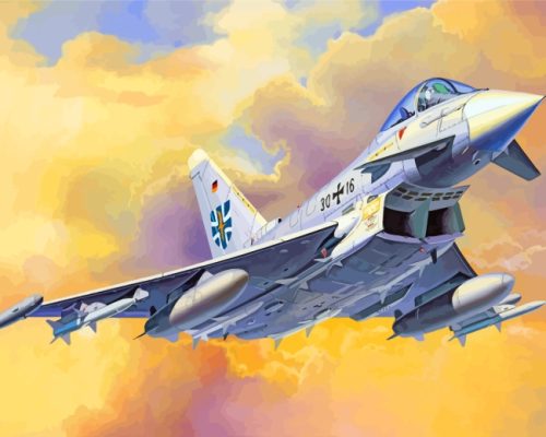 Cool Eurofighter Typhoon paint by numbers