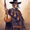 Cowboy Skeleton paint by numbers