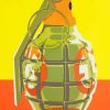 grenade illustration paint by number