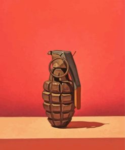 grenade painting paint by number