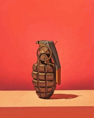 grenade painting paint by number