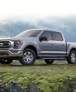 Grey Ford F 150 paint by numbers
