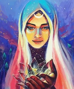 Lotus Goddess paint by numbers