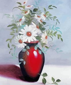 White Daisy Flowers paint by numbers