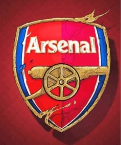 Arsenal Club Logo paint by numbers