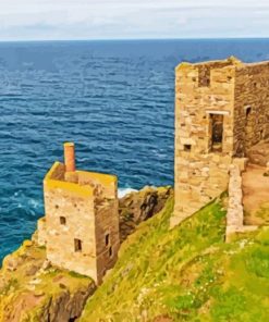 Botallack Tin M ine Landscape paint by numbers