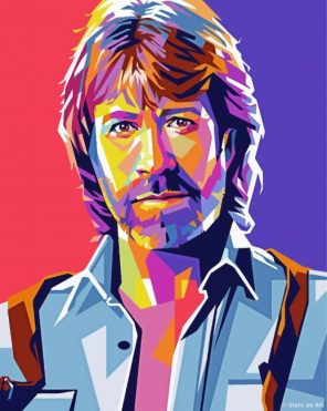 Chuck norris paint by numbers