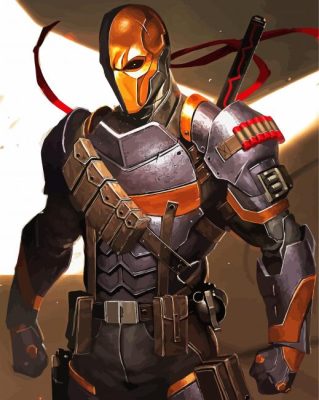 Deathstroke Character Art  paint by numbers