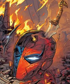 Deathstroke Head paint by numbers