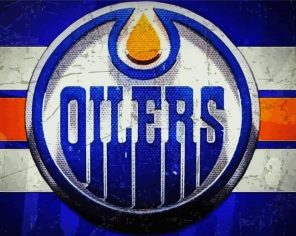 Edmonton Oilers Logo Art paint by numbers