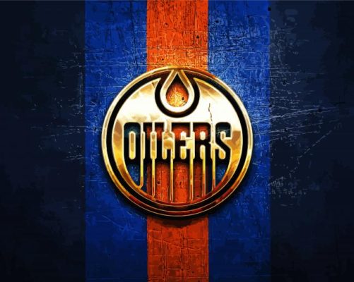 Edmonton Oilers Logo paint by numbers