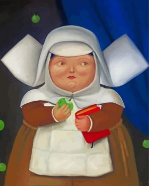 Fat Nun paint by numbers