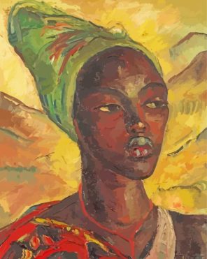 Irma Stern A Watussi Woman Portrait paint by numbers