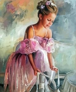 Pink Ballerina paint by numbers