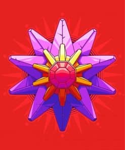 Starmie Pokemon paint by numbers