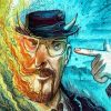 Abstract Walter White paint by numbers
