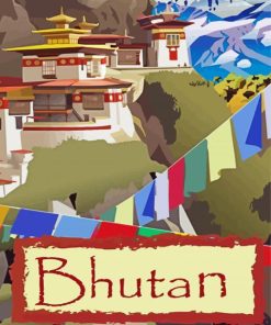 Aesthetic Bhutan paint by numbers