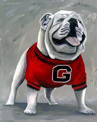 Georgia Bulldog paint by numbers