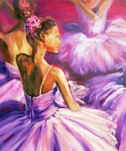 Purple Ballerina paint by numbers