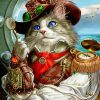 Pirate Cat paint by numbers