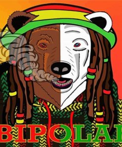 Rasta Dog paint by numbers