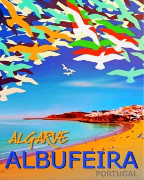 Albufeira Portugal paint by numbers