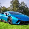 Blue Lambo Huracan paint by numbers