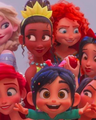 Disney Princess in Wreck it Ralph paint by numbers