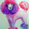 Pink Poodle paint by numbers