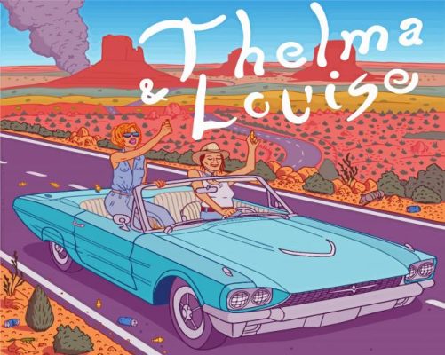 Thelma and Louise paint by numbers