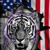 Patriotic Tiger paint by numbers