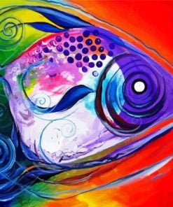 Artistic Fish paint by numbers