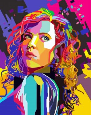 Scarlett Johansson Art Paint By Numbers - Numeral Paint Kit