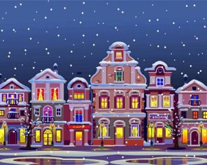 Christmas City paint by numbers
