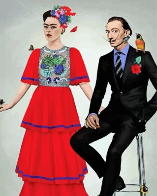 Frida And Dali paint by numbers