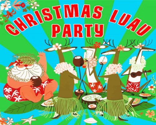 Luau Christmas paint by numbers