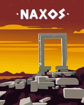 Naxos Greece Poster paint by numbers