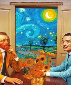 Salvador Dali And Van Gogh paint by numbers