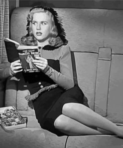 Black And White Lady On A Train paint by numbers