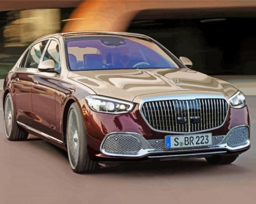 Mercedes Maybach S680 paint by numbers Car 