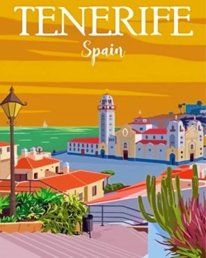 Tenerife Poster paint by numbers