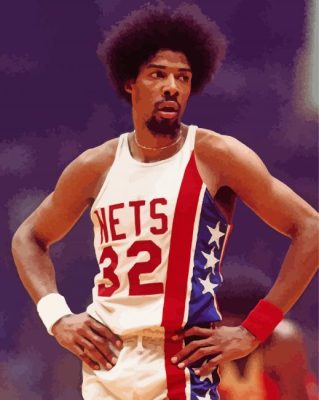 Julius Erving paint by numbers