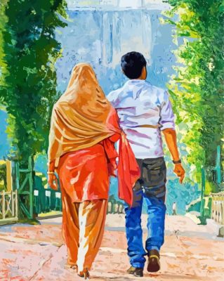 Impressionism Couple paint by numbers